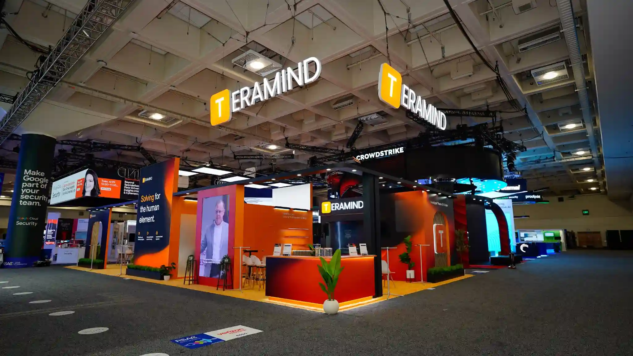 Teramind technology booth